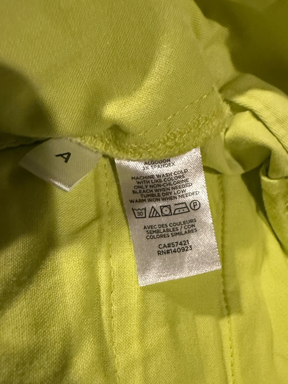 LOFT Bright Yellow Green Classic Shorts - Picture 5 of 5